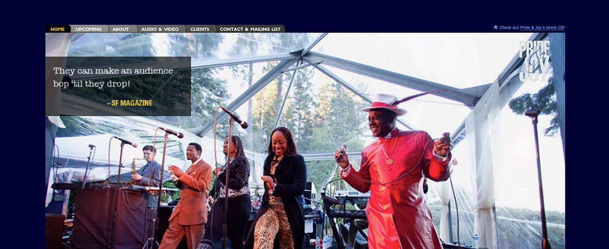 Image for post about Pride & Joy's Re-Design is Live. Let's Party!