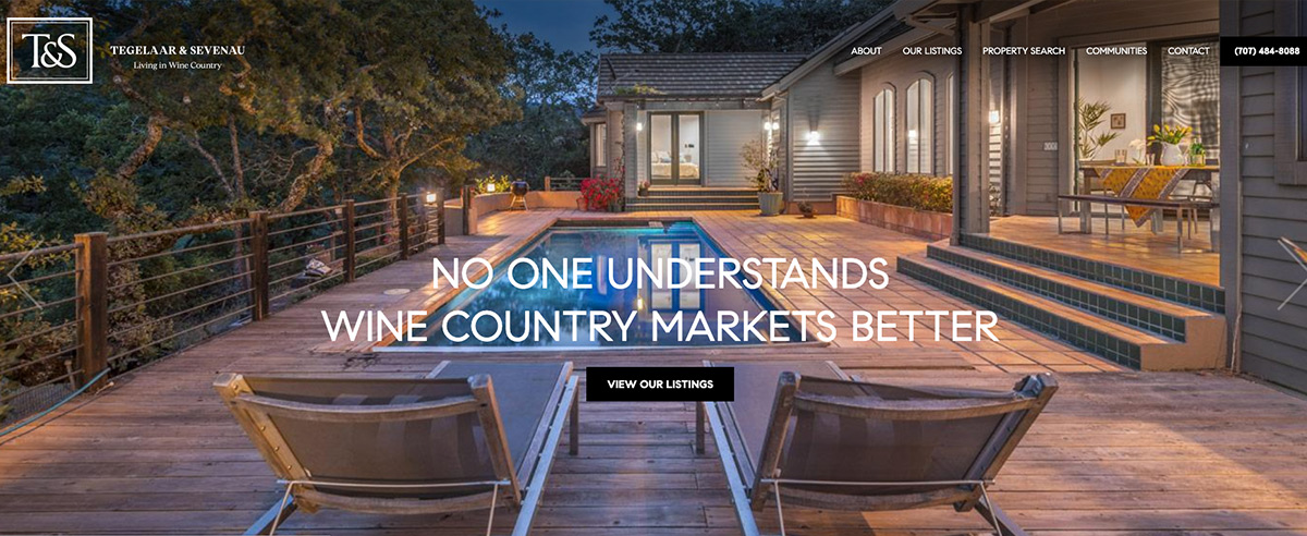 Image for post about Living in Wine Country - Website Redesign