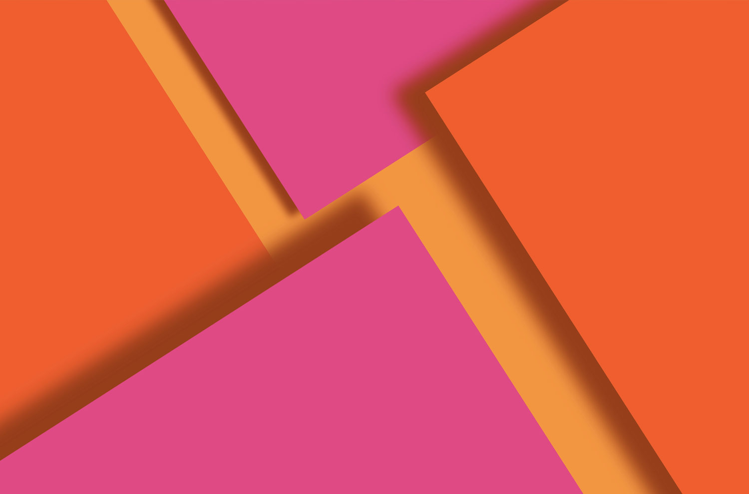 Laravel Framework: Secure, Flexible, Scalable. Orange and pink shapes