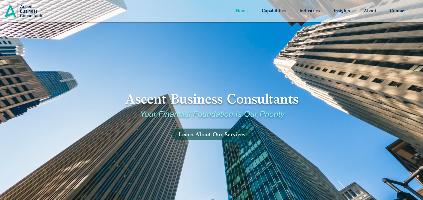 Homepage of Ascent Business Consultants Homepage of Ascent Business Consultants